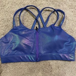 Purple Shimmer Sports Bra